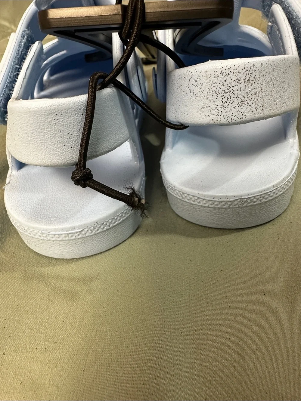 Girls Light Blue Elsa Jelly Sandals with Character Charm - Size 8